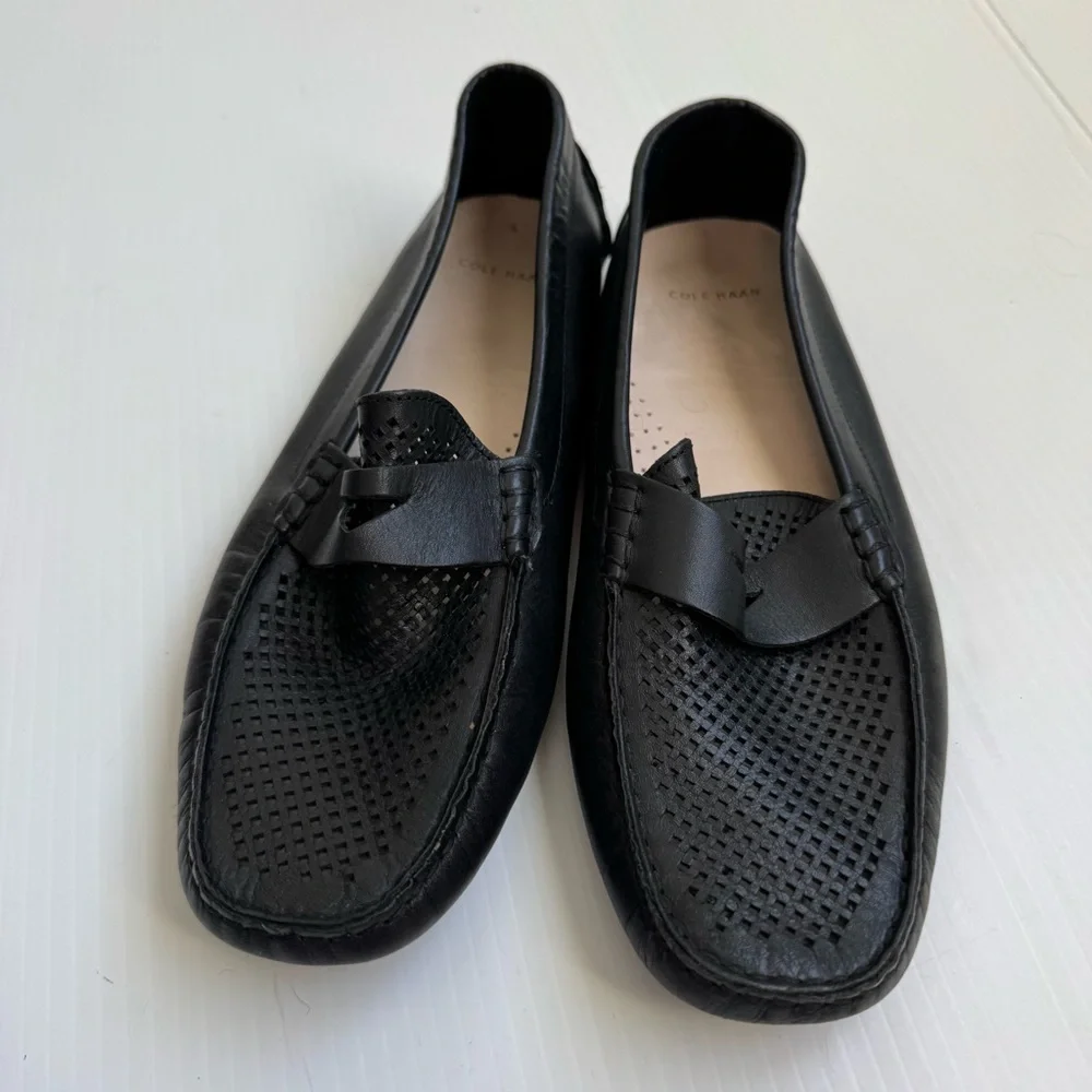 Cole Haan Men's Grand Laser Penny Driving Style Loafer Black size 9.5